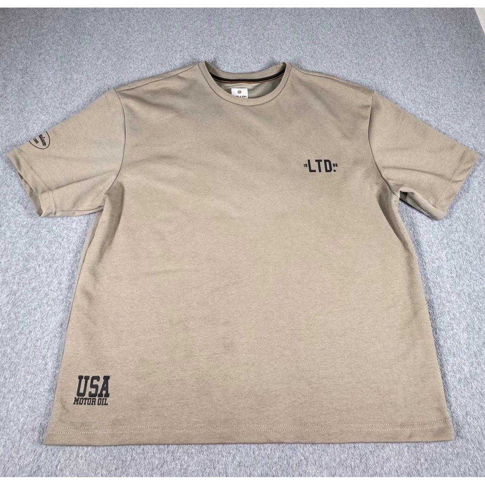 Lark And Owl Shirt‎ Standard Premium Oil Company Large Gray Crew